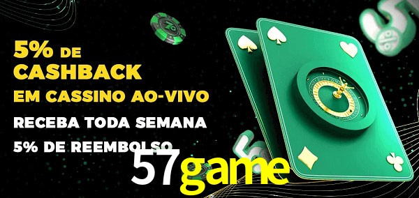 Promoções do cassino ao Vivo 57game